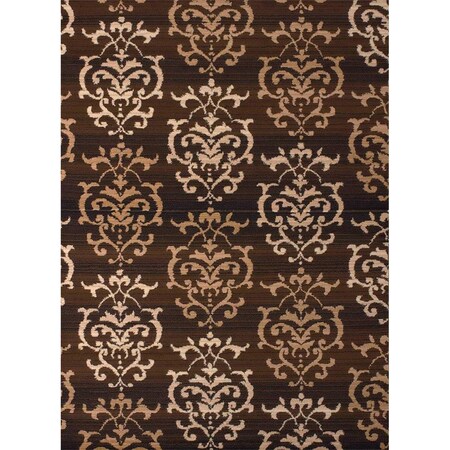 United Weavers 5 ft. 3 in. x 7 ft. 2 in. Dallas Countess Area Rug, Brown 851 10750 58